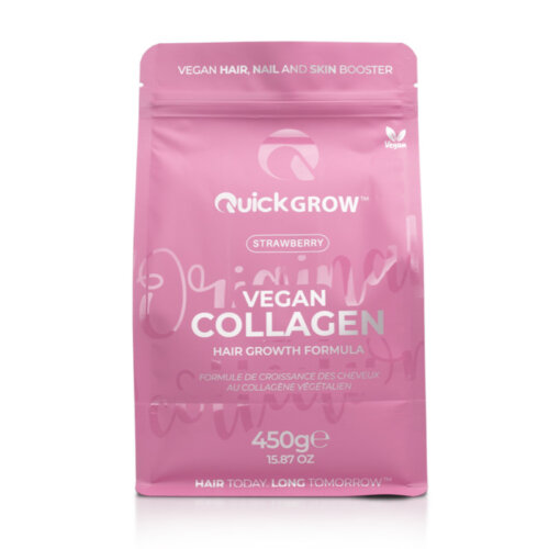 Quickgrow Strawberry Vegan Collagen Shake